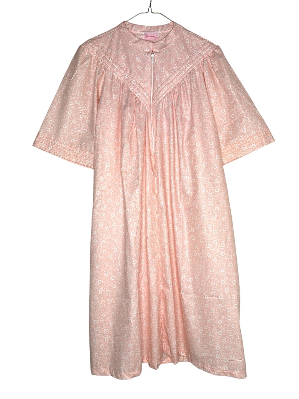 Housecoat Dress Robe Nightgown XXLarge 1990’s Romantic Trad Wife Cottage Heather